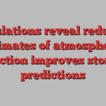 Simulations reveal reducing estimates of atmospheric friction improves storm predictions