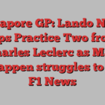 Singapore GP: Lando Norris tops Practice Two from Charles Leclerc as Max Verstappen struggles to 15th | F1 News