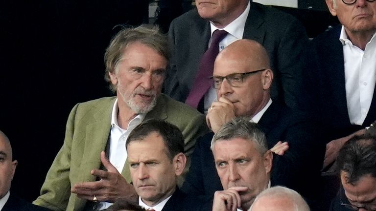 Sir Jim Ratcliffe and Sir Dave Brailsford of INEOS were both at Old Trafford