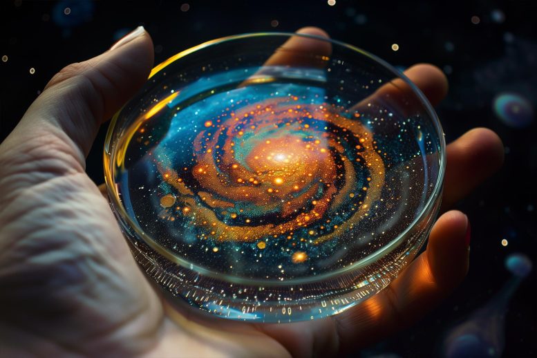 Galaxy Petri Dish Art Concept