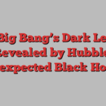 The Big Bang’s Dark Legacy Revealed by Hubble: Unexpected Black Holes