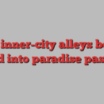 The inner-city alleys being turned into paradise passages