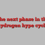 The next phase in the hydrogen hype cycle