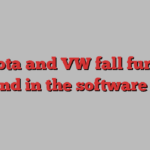 Toyota and VW fall further behind in the software race