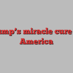 Trump’s miracle cure for America