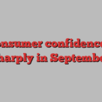 UK consumer confidence falls sharply in September