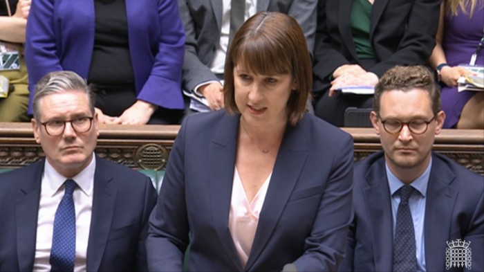 Chancellor Rachel Reeves speaking in the House of Commons