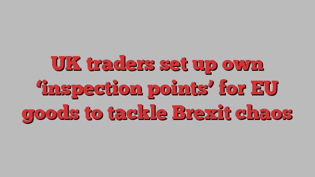 UK traders set up own ‘inspection points’ for EU goods to tackle Brexit chaos