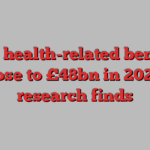 UK’s health-related benefits bill rose to £48bn in 2023-24, research finds