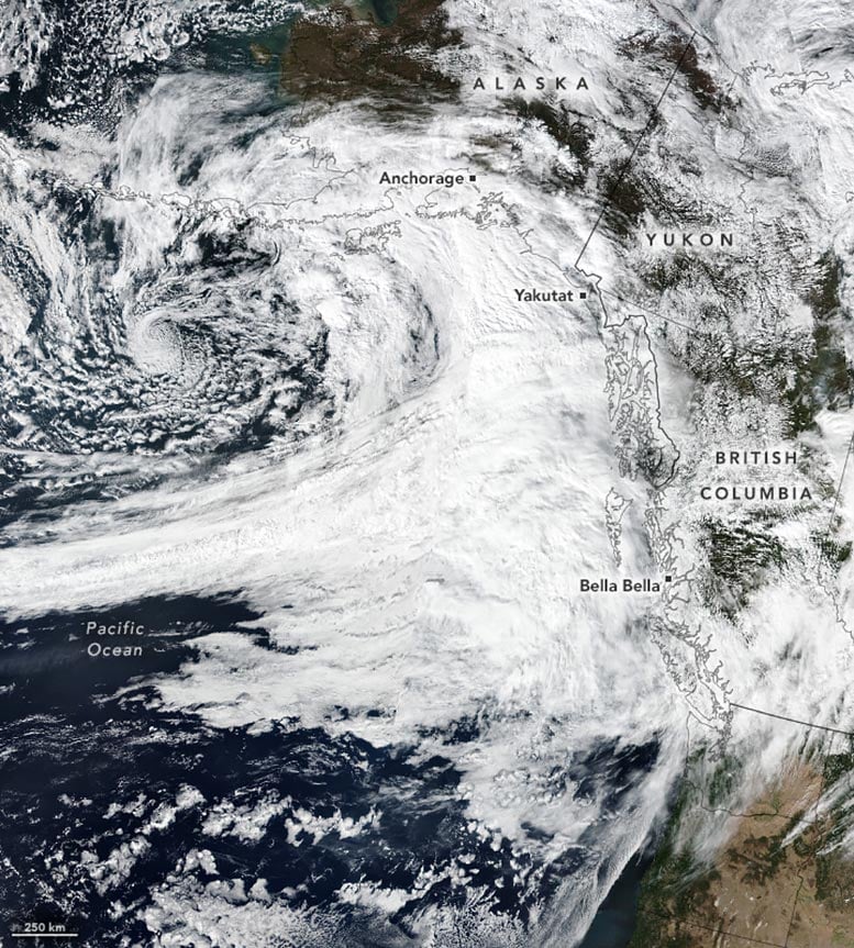 Strong Atmospheric River British Columbia Annotated