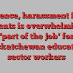 Violence, harassment from students is overwhelmingly ‘part of the job’ for Saskatchewan education sector workers