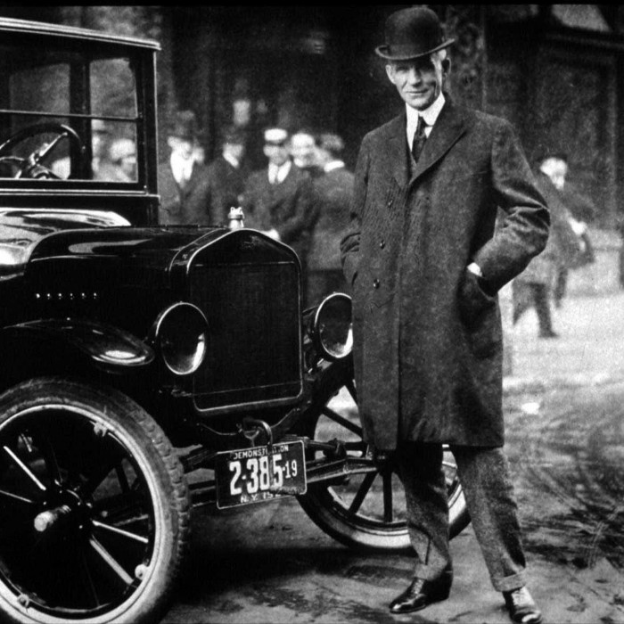 Henry Ford With His Model T