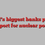 World’s biggest banks pledge support for nuclear power