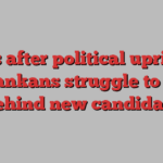 Years after political uprising, Sri Lankans struggle to unite behind new candidate