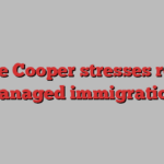 Yvette Cooper stresses role of ‘managed immigration’