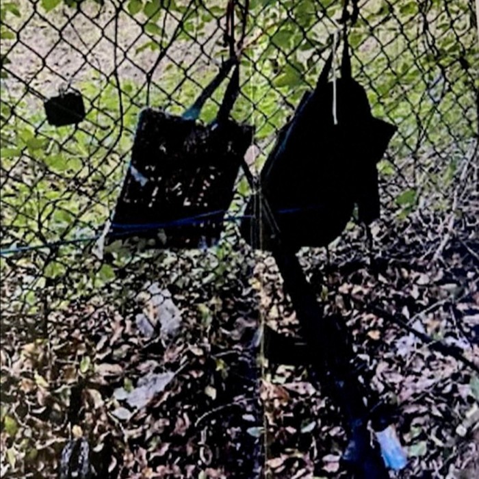 Backpacks and a gun found in the foliage surrounding the golf course 