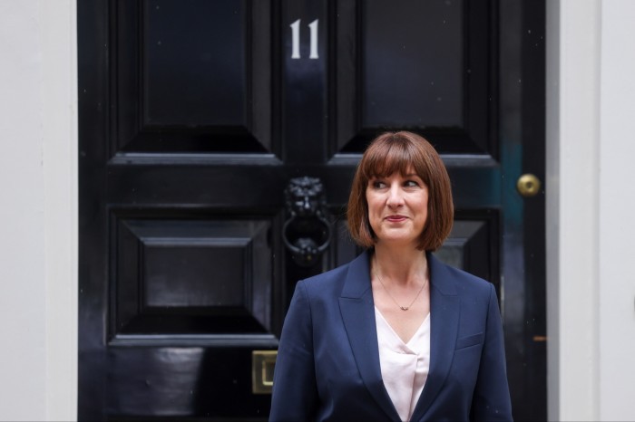 Rachel Reeves stands in front of Number 11 Downing Street