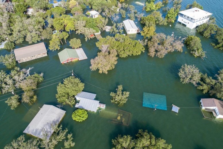 Houses Completely Flooded