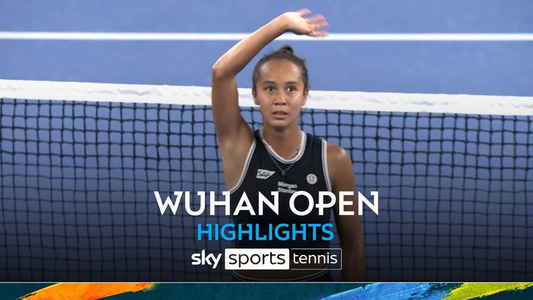 Highlights of Leylah Fernandez against Diana Shnaider at the Wuhan Open.