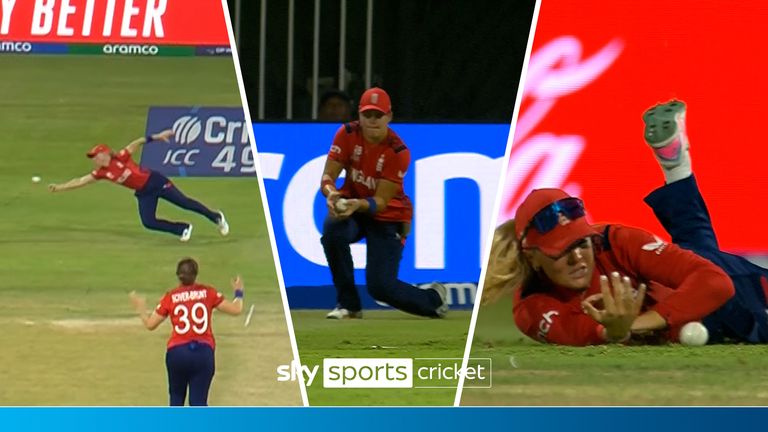 Watch Danielle  Gibson catch out Tazmin Brits after the South African player  enjoyed two England drop balls. 