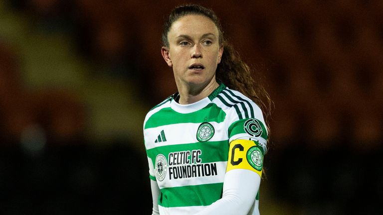 Celtic's Kelly Clark during a UEFA Women's Champions League Second Qualifying Round Second Leg match between Celtic and Vorskla Poltava 