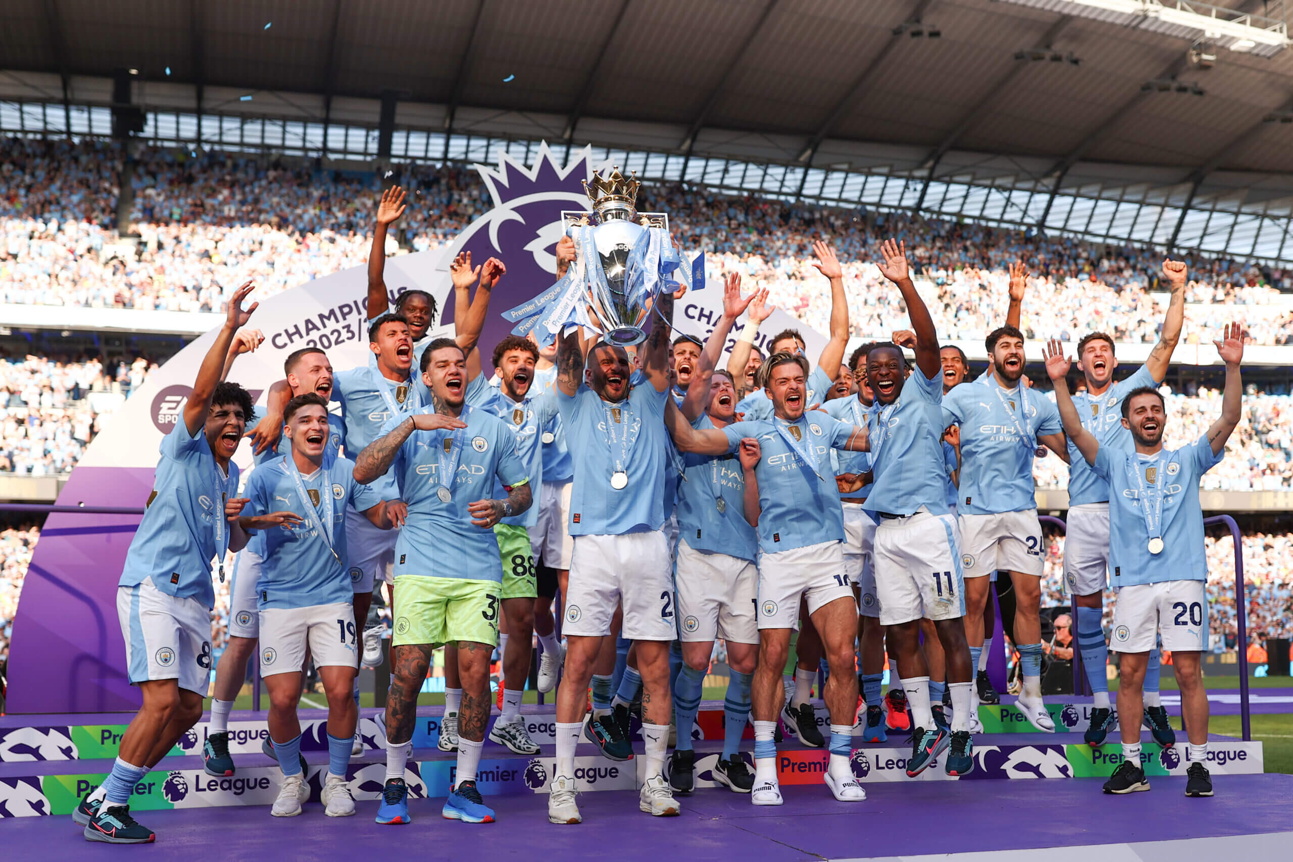 City have won the last four Premier League titles (Naomi Baker/Getty Images)