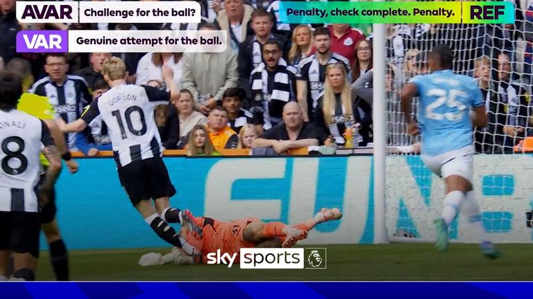 Howard Webb believes the right decision was made to award Anthony Gordon a penalty in Newcastle United&#39;s Premier League clash with Manchester City.