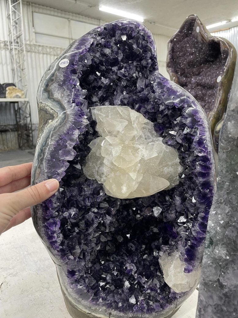 Amethyst Calcite Geode From Los Catalanes