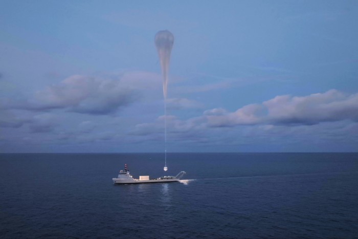 Space Perspective’s hydrogen-filled balloon, which carries its passenger capsule to an altitude of 40km