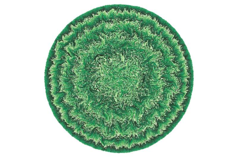 Claustrophobic cells slow their own growth, forming beautiful patterns of concentric circles