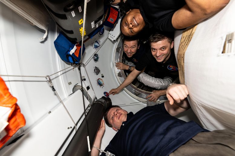 SpaceX Crew-8 Mission Crew Members on ISS