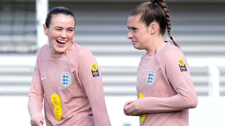 Ella Toone and Grace Clinton on international duty for England in April