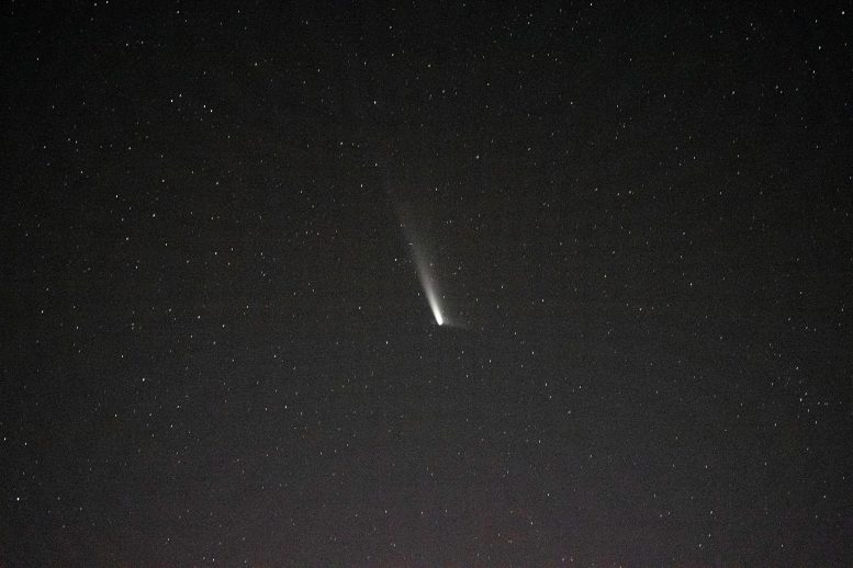 Comet C2023-A3 From Space Station