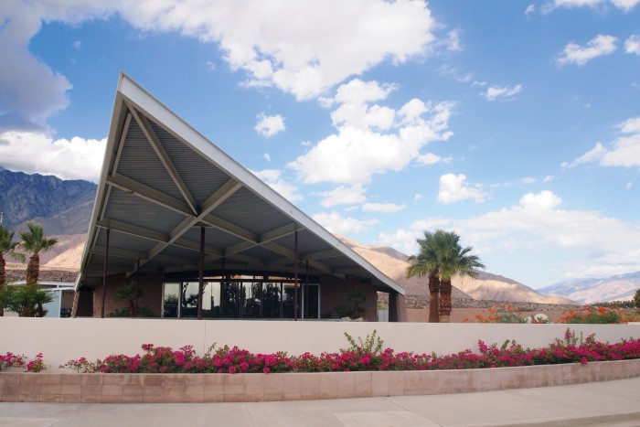 Palm Springs visitor centre inside the 1965 Tramway gas station