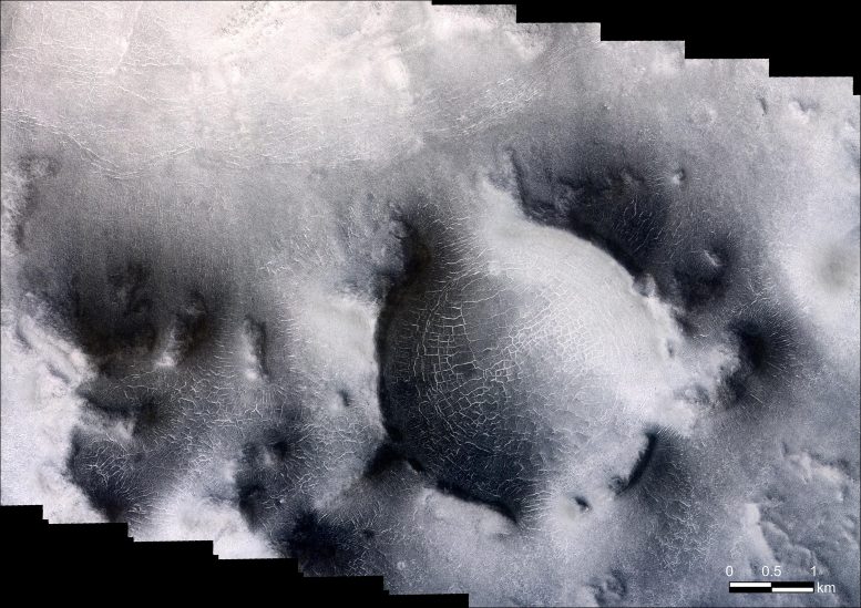 Frost Fringed Polygons ExoMars TGO