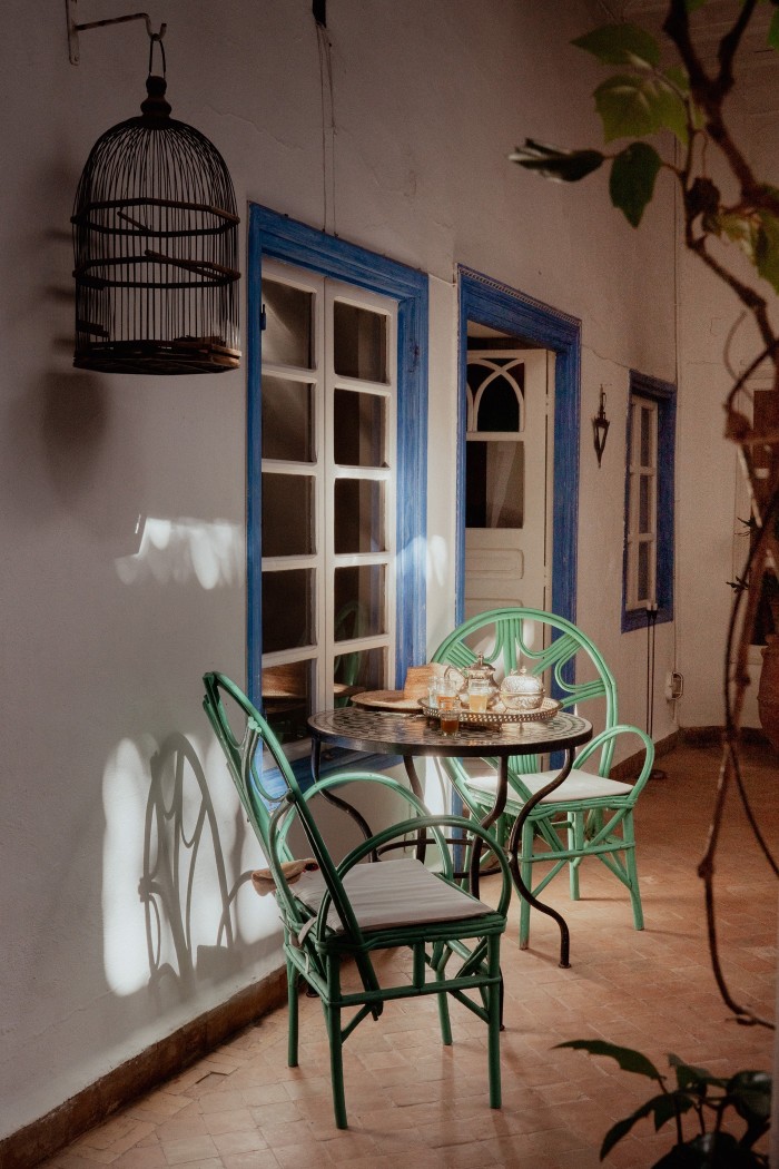 A terrace at Villa Maroc