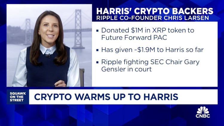 Crypto donors warm up to Kamala Harris