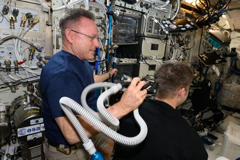 Haircut Day on International Space Station