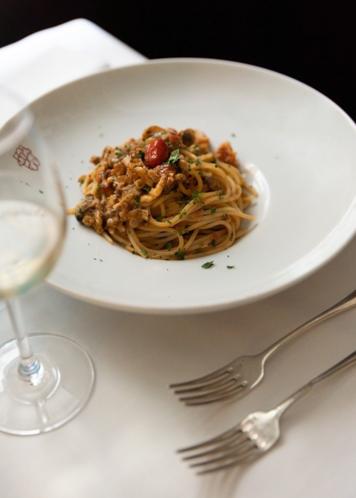 A bowl of Agopyan’s spaghetti in cassopipa