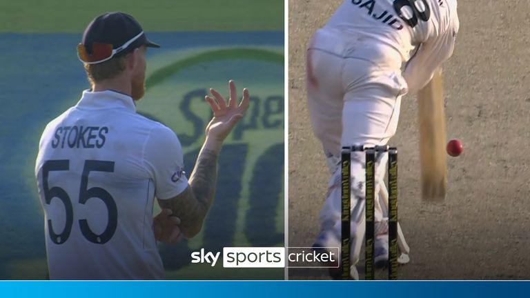 Ben Stokes and the rest of the England squad was left confused as Brydon Carse&#39;s delivery appeared to be clipped by Sajid Khan and then caught by Ollie Smith but they was unable to review upstairs due to a technical malfunction. 