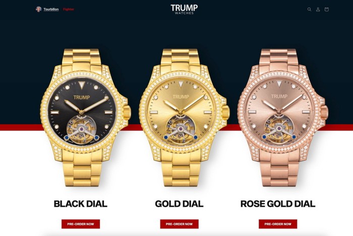 the ‘official Trump watch collection’ 