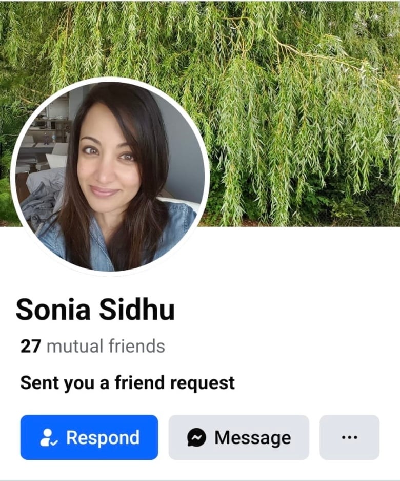 A screen shot of a Facebook profile.