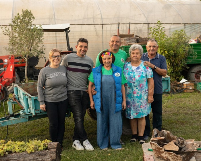 Fiorella ‘Cosetta’ Enzo of I Sapori di Sant’Erasmo with her family 