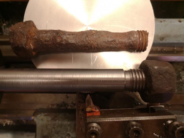 Original Nut Fits a Newly Manufactured Bolt Made to British Standard Whitworth