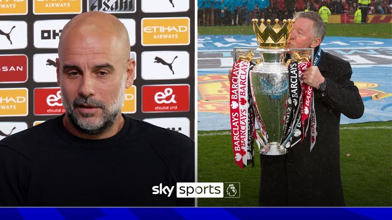 Manchester City manager Pep Guardiola insists he doesn&#39;t have any desire to surpass Sir Alex Ferguson&#39;s achievements at Manchester United.