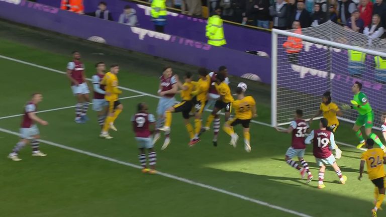 Wolves had a similar goal disallowed for offside against West Ham earlier this year