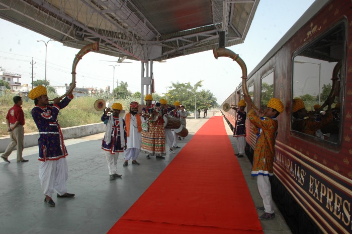 The Maharajas’ Express arrives in Jaipur