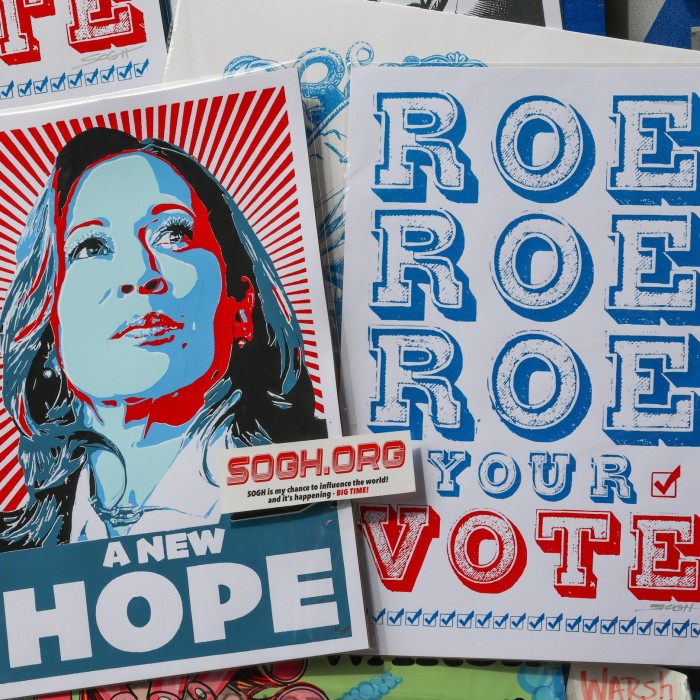 Baltimore artist Shawn Theron created ‘A New Hope’ silkscreen image of Kamala Harris for her presidential campaign