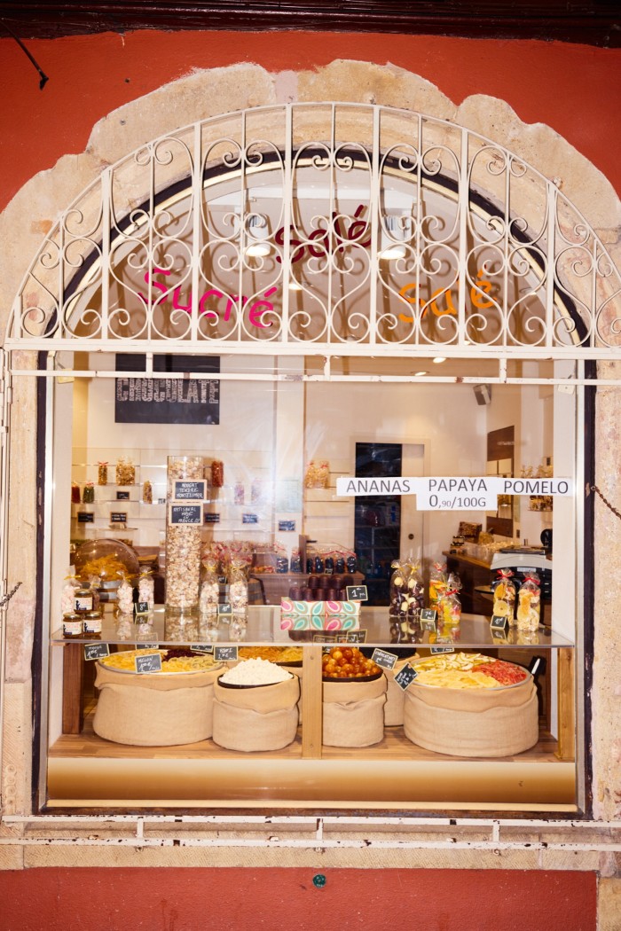 A sweets and dried-fruit shop in Colmar