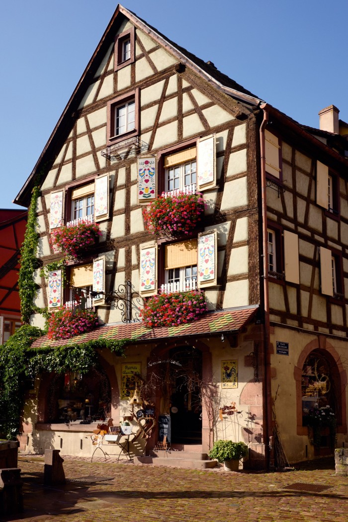 A traditional building in the town of Kaysersberg